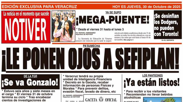 LA PORTADA - JUEVES 30 DE OCTUBRE 2025