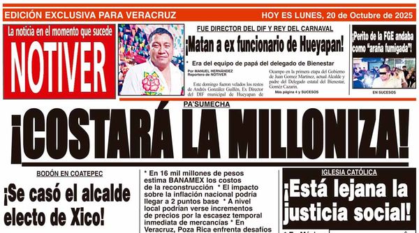 LA PORTADA - LUNES 20 DE OCTUBRE 2025