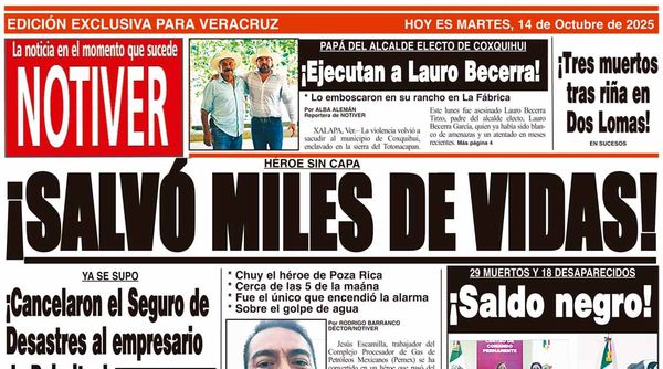 LA PORTADA - MARTES 14 DE OCTUBRE 2025