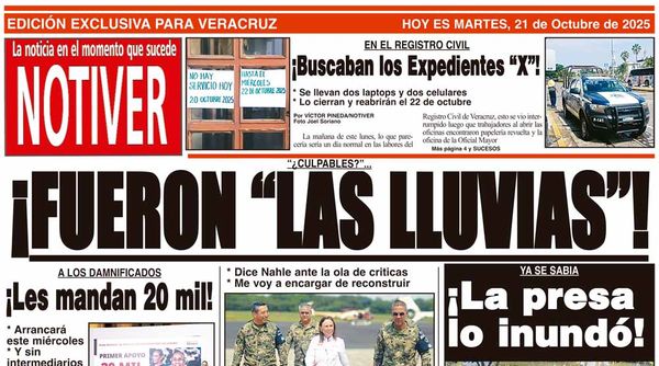 LA PORTADA - MARTES 21 DE OCTUBRE 2025