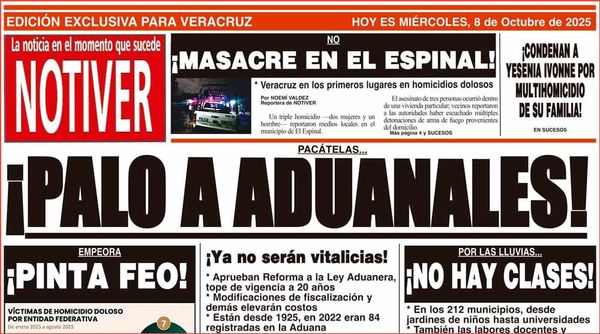LA PORTADA - MIÉRCOLES 8 DE OCTUBRE 2025