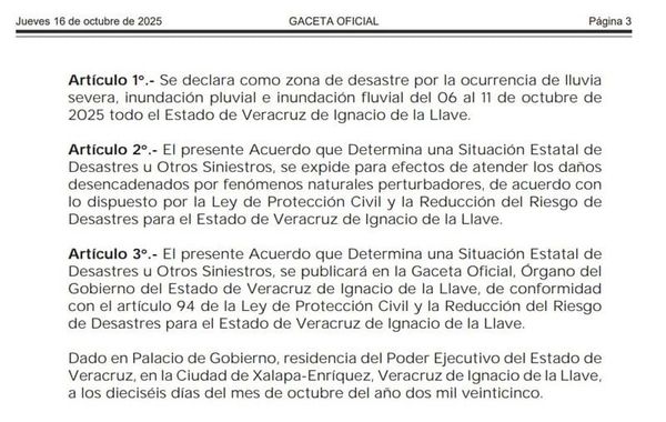 ¡Y LA SACÓ! - DECLARATORIA DE EMERGENCIA