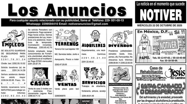 ...LOS ANUNCIOS, AVISOS Y DEMÁS! - MIÉRCOLES, 22 DE OCTUBRE 2025