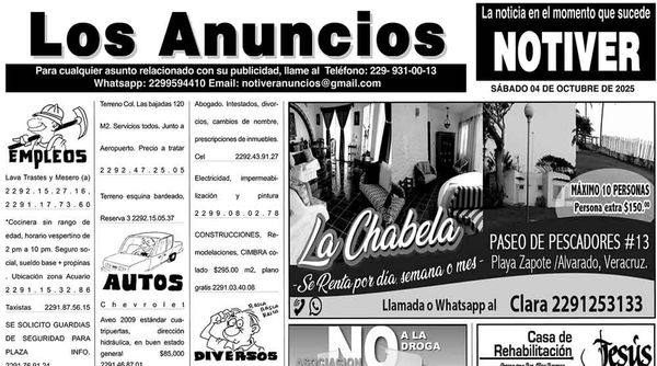 ...LOS ANUNCIOS, AVISOS Y DEMÁS! - SÁBADO, 4 DE OCTUBRE 2025