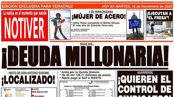 LA PORTADA - MARTES 18 DE NOVIEMBRE 2025