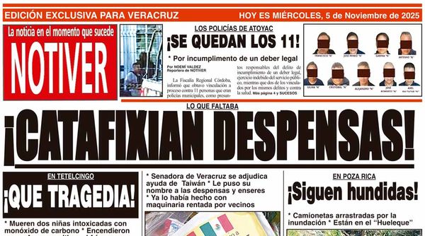 LA PORTADA - MIÉRCOLES 5 DE NOVIEMBRE 2025