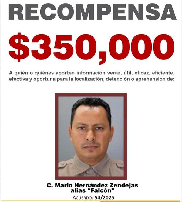 ¡FGE PONE RECOMPENSA DE 350 MIL PESOS PARA LOCALIZAR A EX OFICIAL DE LA FUERZA CIVIL!