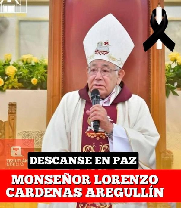 ¡MUERE EL OBISPO DE PAPANTLA!