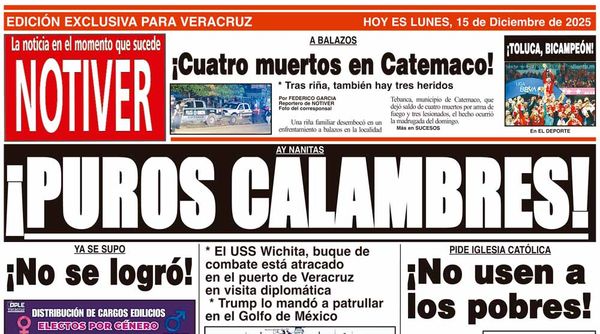 LA PORTADA - LUNES 15 DE DICIEMBRE 2025