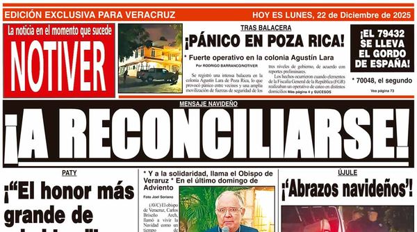LA PORTADA - LUNES 22 DE DICIEMBRE 2025