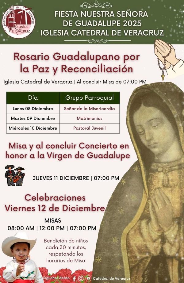 ¡MAÑANITAS A LA LUPITA! - *En la Catedral de Veracruz