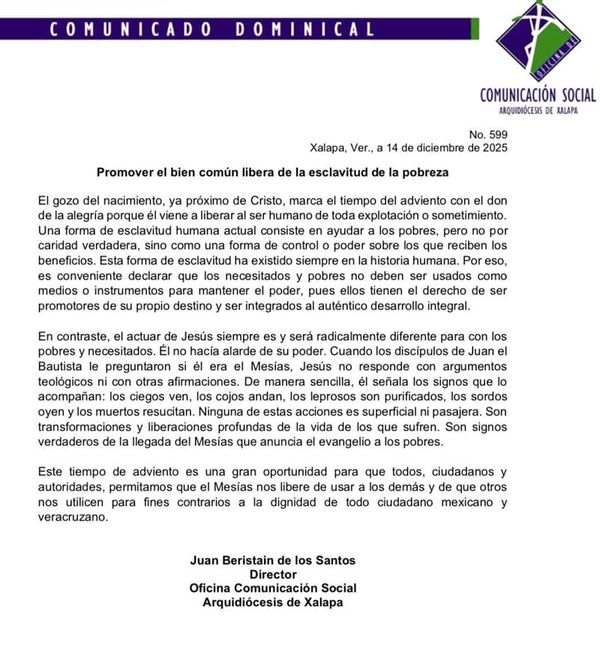 ¡NO USEN A LOS POBRES! - PIDE IGLESIA CATÓLICA