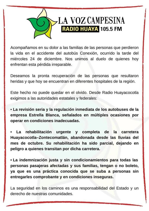 ¡SOS EN ZONTECOMATLÁN! - POR LA “CARRETERA DE LA MUERTE”