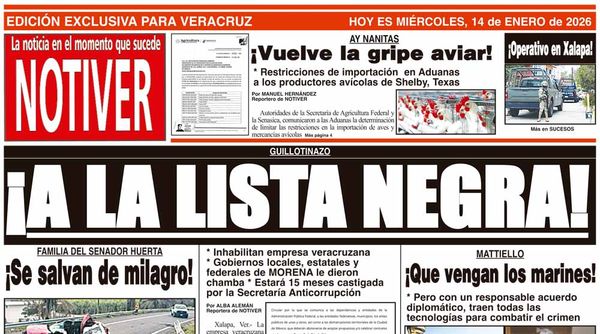 LA PORTADA - MIÉRCOLES 14 DE ENERO 2026