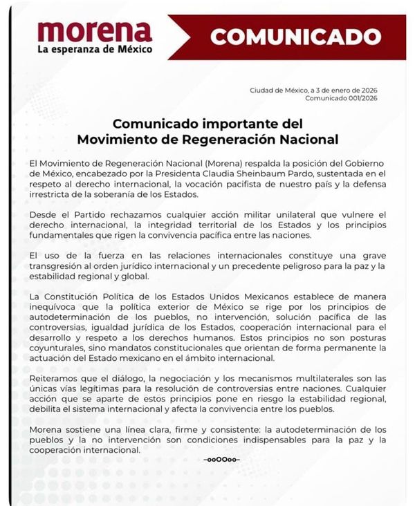 ¡NAHLE APOYA A CLAUDIA! - *Presidenta condenó la intervención militar en Venezuela