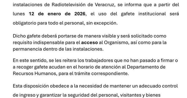 ¡LOS TIENEN FICHADOS! - *Se inconforman trabajadores de RTV