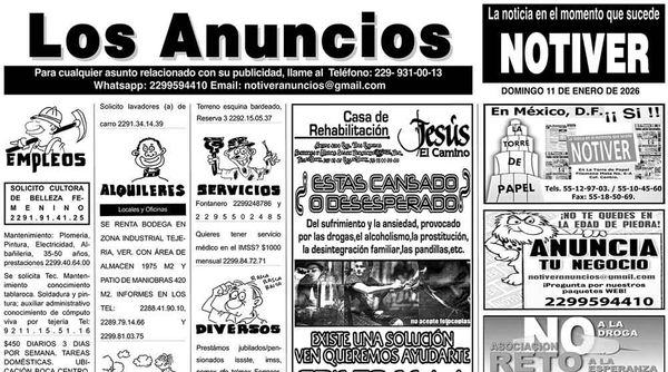 ...LOS ANUNCIOS, AVISOS Y DEMÁS! - DOMINGO, 11 DE ENERO 2026