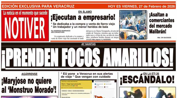LA PORTADA - VIERNES 27 DE FEBRERO 2026