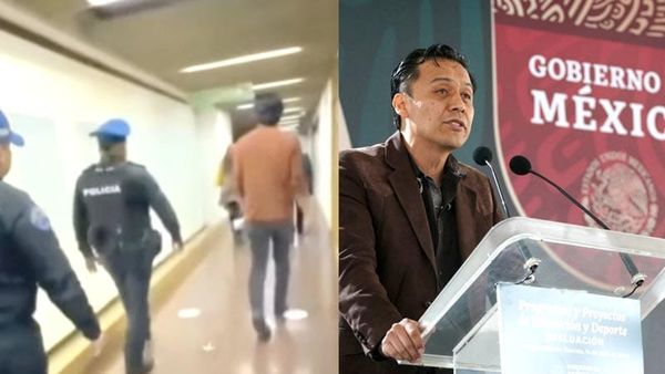 ¡DESALOJAN A MAX ARRIAGA DE LA SEP! - CON POLICÍAS