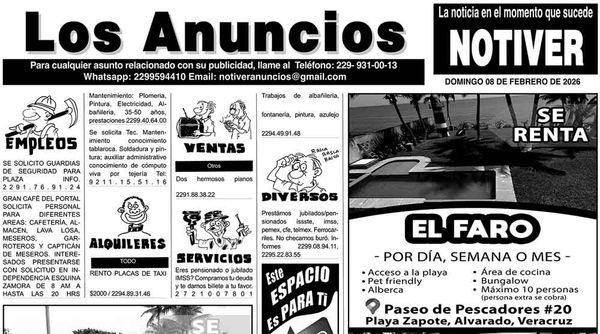 ...LOS ANUNCIOS, AVISOS Y DEMÁS! - DOMINGO, 8 DE FEBRERO 2026