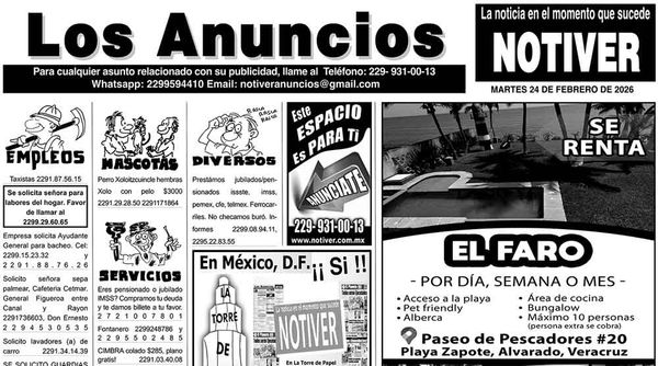 ...LOS ANUNCIOS, AVISOS Y DEMÁS! - MARTES, 24 DE FEBRERO 2026