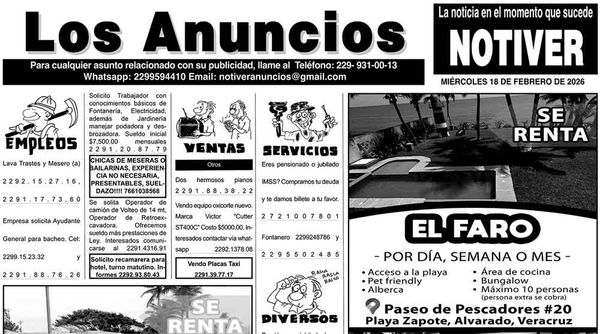 ...LOS ANUNCIOS, AVISOS Y DEMÁS! - MIÉRCOLES, 18 DE FEBRERO 2026