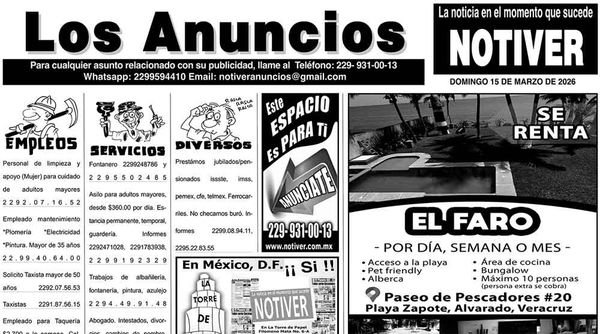 ...LOS ANUNCIOS, AVISOS Y DEMÁS! - DOMINGO, 15 DE MARZO 2026