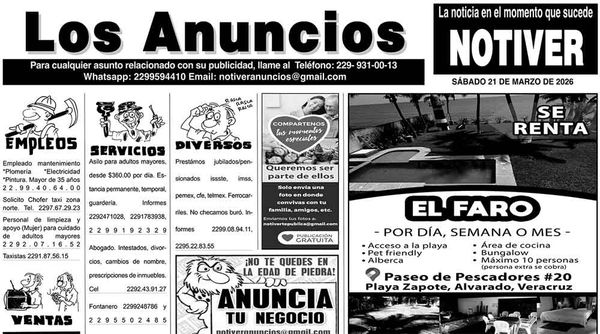 ...LOS ANUNCIOS, AVISOS Y DEMÁS! - SÁBADO, 21 DE MARZO 2026
