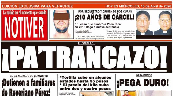 LA PORTADA - MIÉRCOLES 15 DE ABRIL 2026