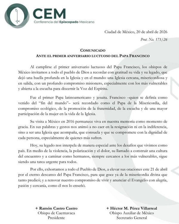 ¡UN AÑO SIN EL PAPA!