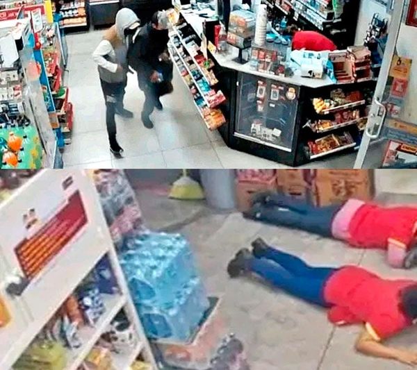 ¡HAMPONES ENCAPUCHADOS ROBAN CON VIOLENCIA!