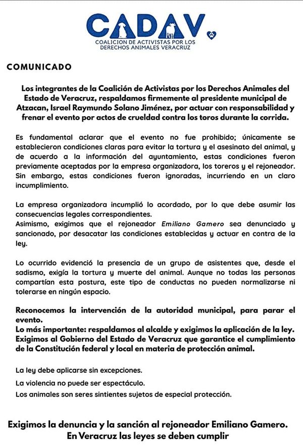 ¡TODO EL PESO...! - ACTIVISTAS CONTRA REJONEADOR