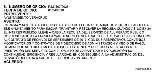 ¡AL CONGRESO LA REQUISA A WARDENCLYFFE!