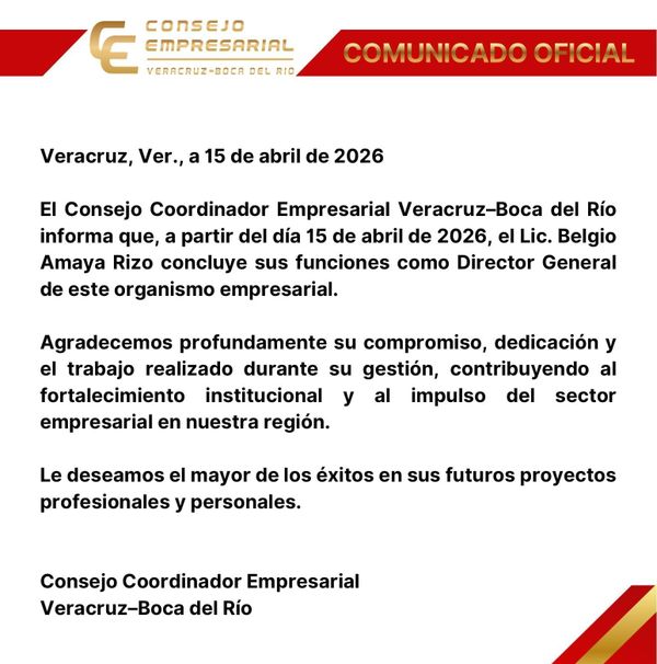 ¡SALIÓ BELGIO DEL CCE!