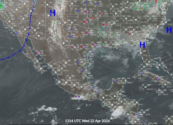 ¡ALERTA EN NUEVE ESTADOS POR CHUBASCOS Y LLUVIAS FUERTES CON POSIBLE GRANIZO!