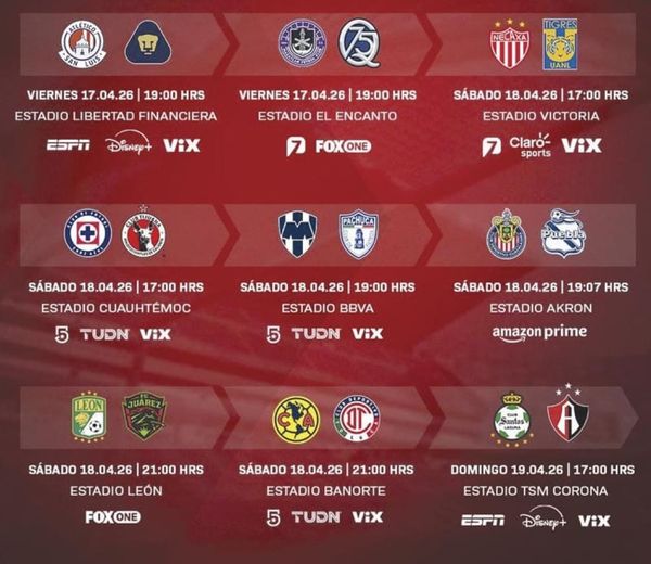 ¡ARRANCA LA JORNADA 15 DEL CLAUSURA 2026!