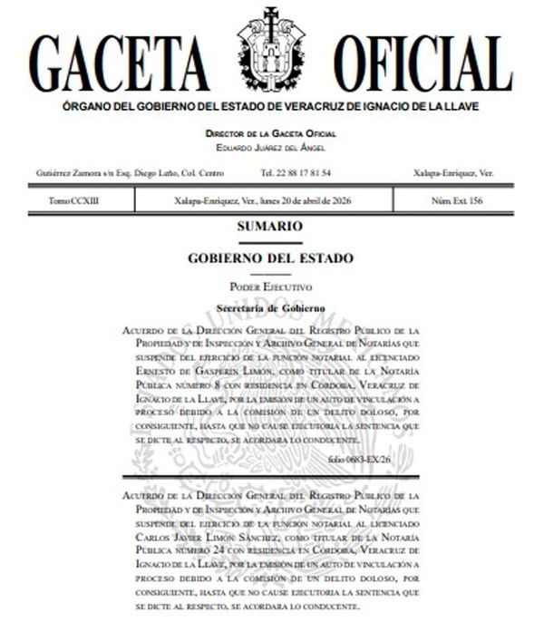 ¡SUSPENDEN A DOS NOTARIOS! - TARJETA ROJA