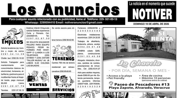...LOS ANUNCIOS, AVISOS Y DEMÁS! - DOMINGO, 19 DE ABRIL 2026