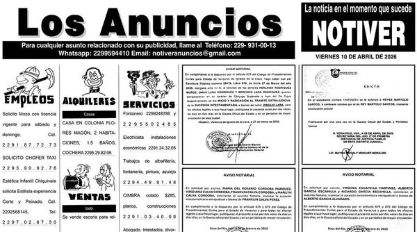 ...LOS ANUNCIOS, AVISOS Y DEMÁS! - VIERNES, 10 DE ABRIL 2026