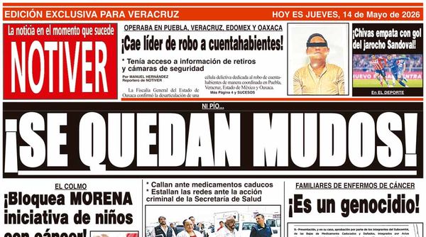 LA PORTADA - JUEVES 14 DE MAYO 2026