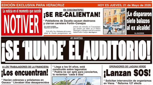 LA PORTADA - JUEVES 21 DE MAYO 2026