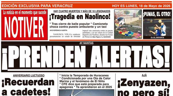 LA PORTADA - LUNES 18 DE MAYO 2026