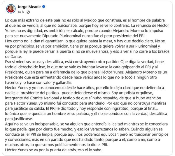 ¡EL PRI LE DIO TODO! - MEADE