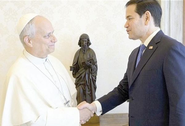 ¡PAPA LEÓN XIV RECIBE A RUBIO!