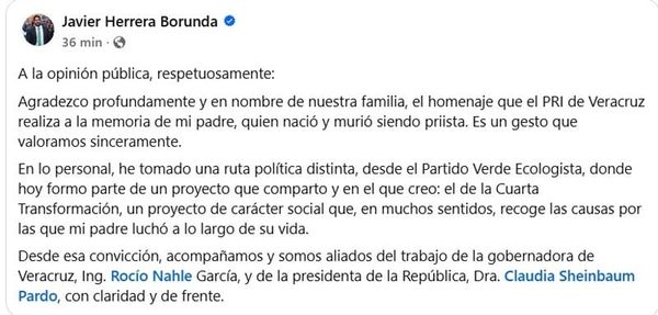 ¡NO VIENE JAVIER! - *Al homenaje del PRI a Fidel