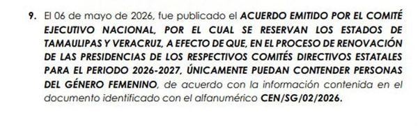 ¡UNA MUJER AL PAN! - RELEVARÁ A FEDERICO