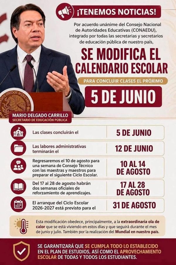 ¡VERACRUZ SE ALINEA AL “AJUSTE”! - *Del calendario escolar dice a SEV