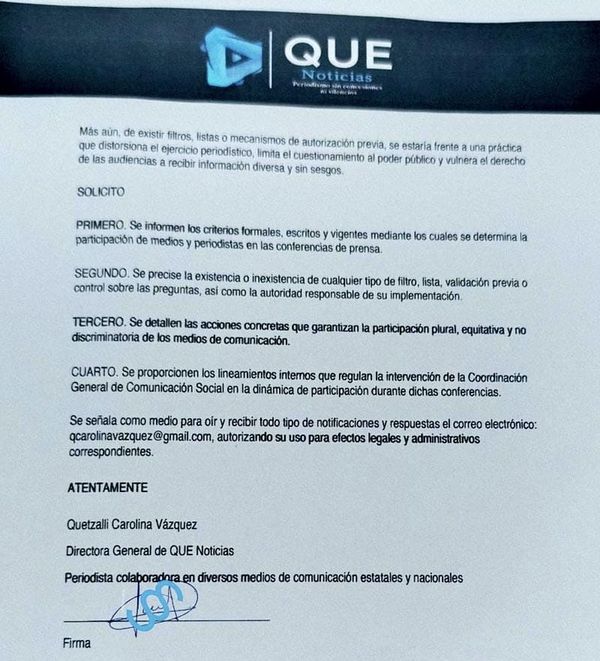 ¡QUE NO LE DEJAN PREGUNTAR! - *A la gobernadora dice una reportera