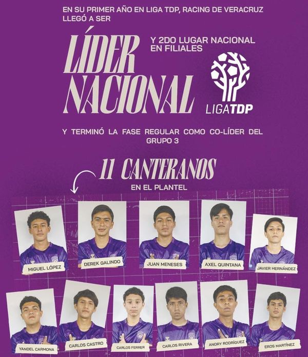 ¡RACING DE VERACRUZ DE MANTELES LARGOS, CUMPLEN 3 AÑOS!