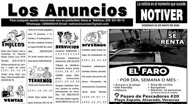 ...LOS ANUNCIOS, AVISOS Y DEMÁS! - DOMINGO, 3 DE MAYO 2026